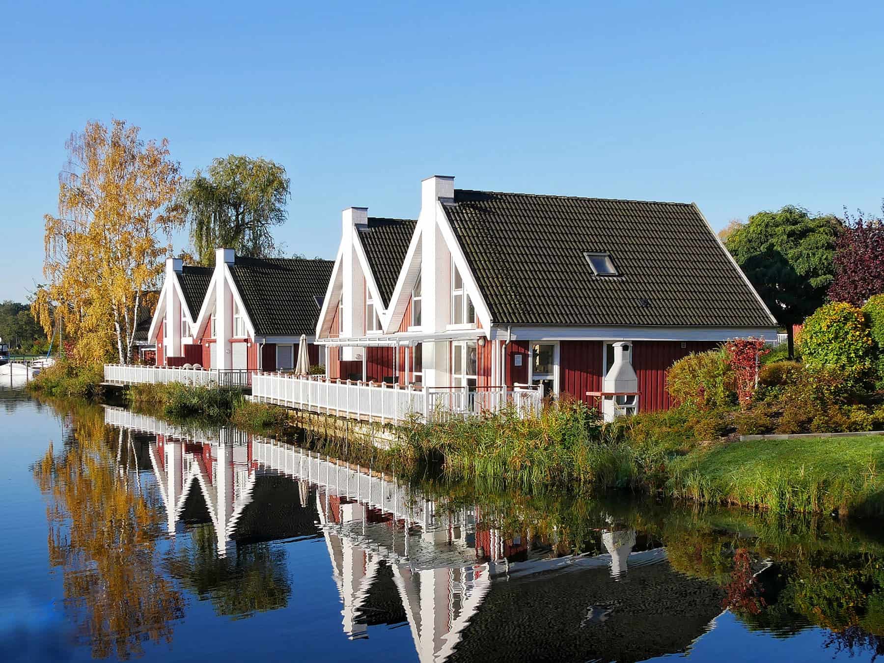 Ferienhaus Kolumbus mit Wasserterrasse inkl. Nebenkosten in Wendisch Rietz