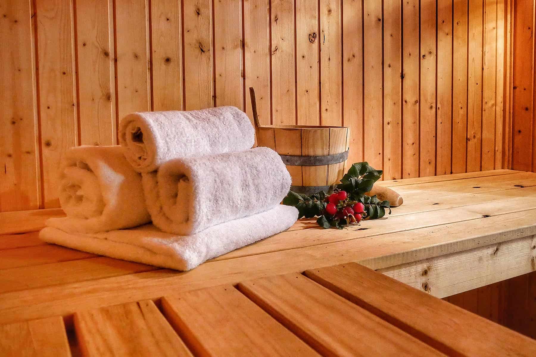 Saunabereich im Ferienhaus Seerose / Seeperle