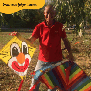 Drachen steigen lassen